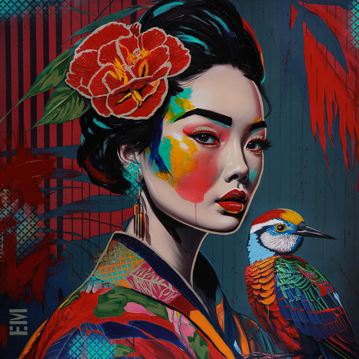 'Rainbow Geisha Kingfisher' limited edition