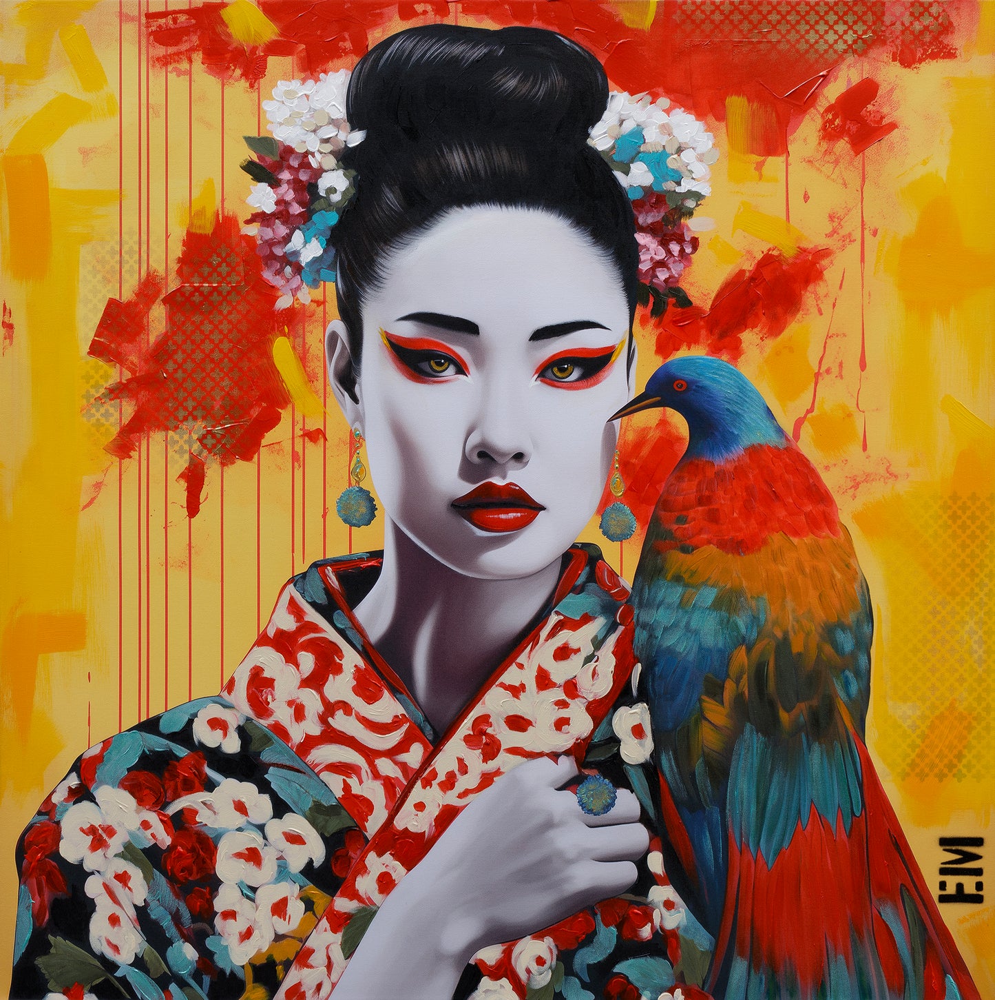 'Two exotic birds' limited edition